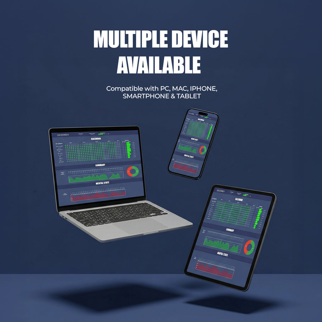 Habit Tracker For Excel and Google Sheets